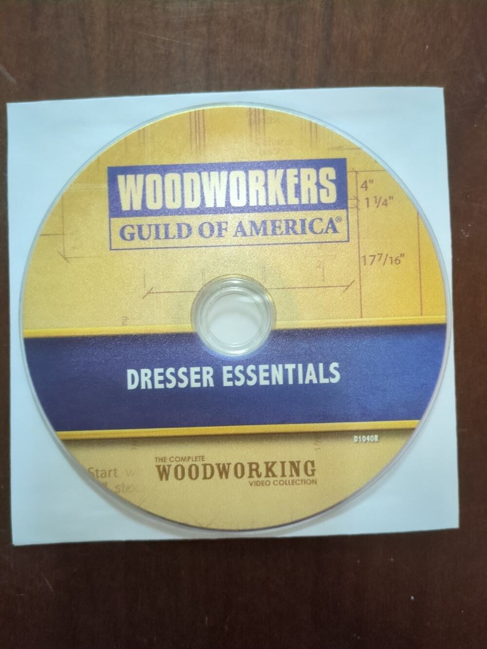 Woodworkers Guild Dresser Essentials (DVD) disc only